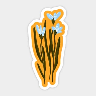 blue meadow flowers Sticker